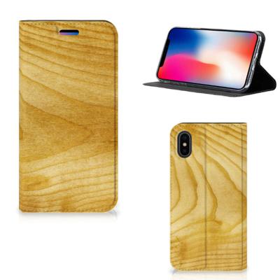 Apple iPhone X | Xs Book | Wallet Case | Licht Hout