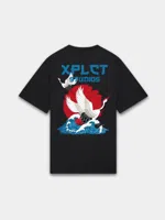 XPLCT Waves T-Shirt Heren Zwart - Maat XS - Kleur: Zwart | Soccerfanshop - thumbnail