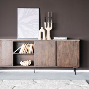 Eleonora Dressoir 'Lio' Mangohout en Travertin, 200cm
