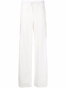 Tommy Hilfiger pantalon en maille à bande contrastante - Blanc