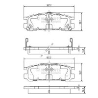 Nipparts Remblokset J3617001