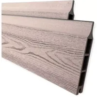 Wpc schuttingplank rabatdeel 15x2,5x180 cm coffee Wpc schuttingplank rabatdeel 15x2,5x180 cm coffee