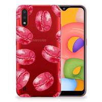 Samsung Galaxy A01 | Siliconen Case | Pink Macarons