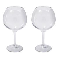 Aravan onbreekbare Gin Tonic ballon glazen - 780 ml - polycarbonaat - kunststof - camping