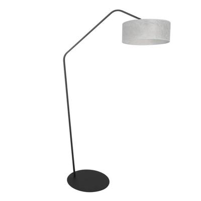 Steinhauer VloerlampZig-Zag zwart met wit transparante kap Ø 40cm - 4243ZW
