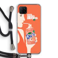 Peach please!: Huawei P40 Lite Transparant Hoesje met koord