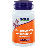 NOW Co-enzym Q10 100mg en Meidoorn 400mg Capsules - thumbnail