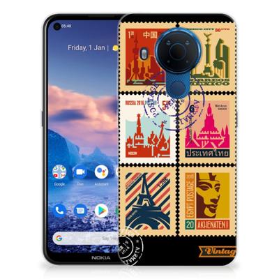 Nokia 5.4 | Silliconen Back Cover | Postzegels