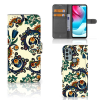 Wallet Case Motorola Moto G60s Barok Flower