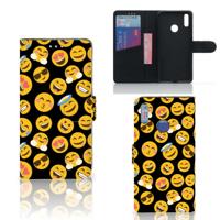 Huawei Y7 (2019) | Telefoon Hoesje | Emoji | Portemonnee hoesje