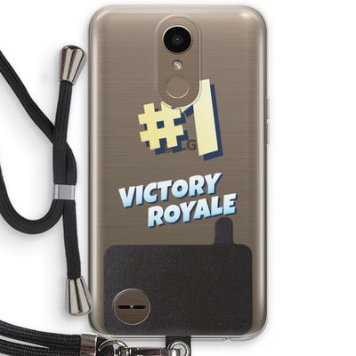 Victory Royale: LG K10 (2017) Transparant Hoesje met koord