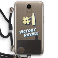 Victory Royale: LG K10 (2017) Transparant Hoesje met koord