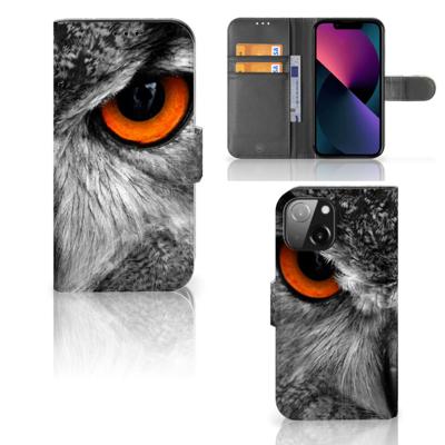 iPhone 13 Mini | Telefoonhoesje | Met pasjeshouder | Uil