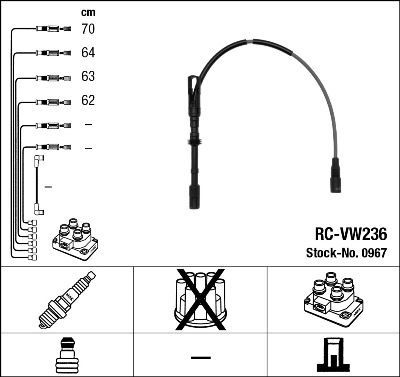 Bougiekabelset RCVW236