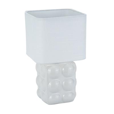 Bureaulamp Versa Wit Linnen Keramisch 16 x 29 cm