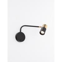Lyora WandlampjePongo zwart met goud - 9010221