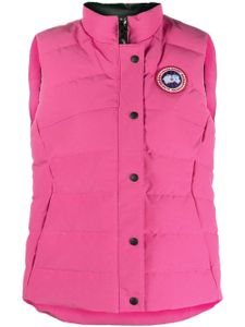 Canada Goose gilet matelassé à patch logo - Rose