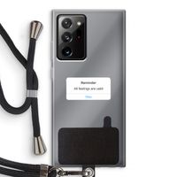 Reminder: Samsung Galaxy Note 20 Ultra / Note 20 Ultra 5G Transparant Hoesje met koord