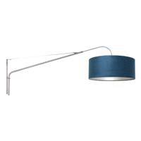 Steinhauer Verstelbare muurlamp Elegant Classy RVS met blauw 8243ST