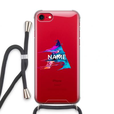 Abstract Spectrum: iPhone SE 2020 Transparant Hoesje met koord
