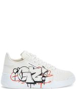 Giuseppe Zanotti baskets Talon à imprimé graffiti - Blanc - thumbnail