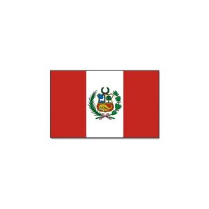 Gevelvlag/vlaggenmast vlag Peru 90 x 150 cm   -