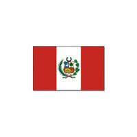 Gevelvlag/vlaggenmast vlag Peru 90 x 150 cm   -