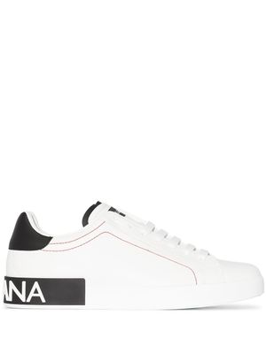 Dolce & Gabbana baskets Portofino en cuir - Blanc