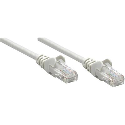 Intellinet 317108 RJ45 Netwerkkabel, patchkabel CAT 6A S/FTP 1.00 m Grijs Afgeschermd (enkel), Afscherming totaal, Halogeenvrij 1 stuk(s)