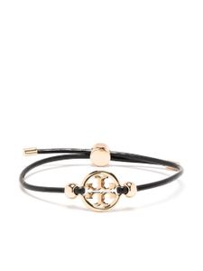 Tory Burch bracelet à plaque logo - Noir