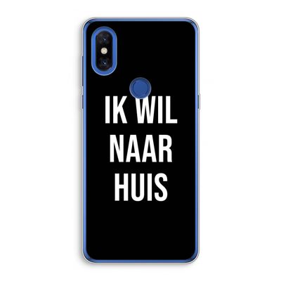 Ik wil naar huis - Zwart: Xiaomi Mi Mix 3 Transparant Hoesje