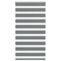 VidaXL Zebra rolgordijn 70x100 cm stofbreedte 65,9 cm donkergrijs