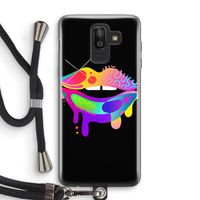 Lip Palette: Samsung Galaxy J8 (2018) Transparant Hoesje met koord