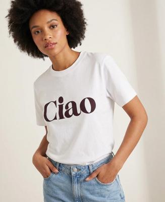 Elvira Casuals T-shirt Ciao E1 26-001 T-shirt Korte Mouw 1047 Off White - Mocha