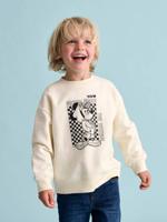 Bedrucktes Jungen Sweatshirt Disney MICKY MAUS Oeko-Tex ecru
