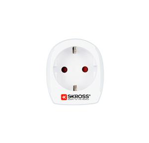 Skross 1.500232-E netstekker adapter Type C (Europlug) Type K (DK)