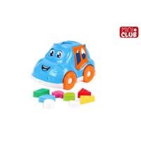 Mini Club Vormenstoof auto 25,5x17x15,5cm blauw
