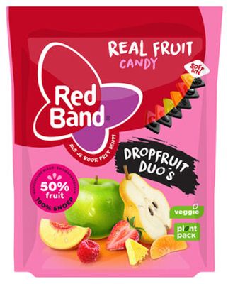 Red Band Red Band - Real Fruit Candy Duo 190 Gram 10 Stuks