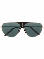 TOM FORD Eyewear lunettes de soleil teintées à monture pilote - Noir