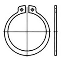 TOOLCRAFT TO-9985227 Zekeringsringen DIN 471 Verenstaal 25 stuk(s)