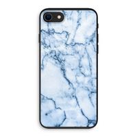 Blauw marmer: iPhone SE 2020 Biologisch afbreekbaar hoesje