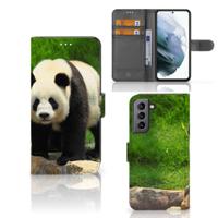 Samsung Galaxy S21 FE | Telefoonhoesje | Met pasjeshouder | Panda Samsung Galaxy S21 FE | Telefoonhoesje | Met pasjeshouder | Panda