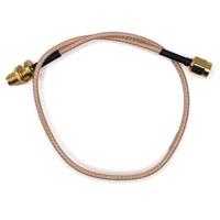 Mueller Electric BU-4150031012 Coaxkabel SMA-bus SMA-stekker 0.3 m Transparant 1 stuk(s)