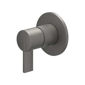 Afbouwdeel IVY Pact Inbouw douchemengkraan Met Ronde Rozet Geborsteld Metal Black PVD IVY