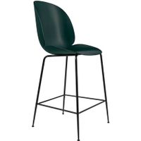 Gubi Beetle Chair barkruk 65cm met zwart onderstel groen - thumbnail