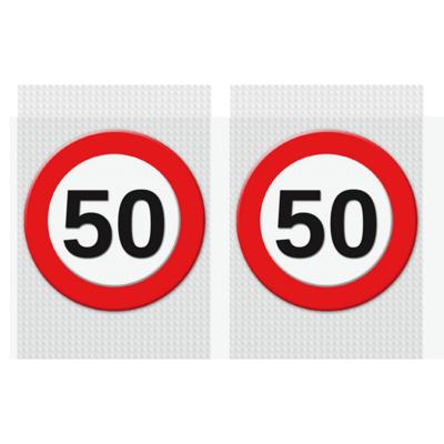 Verjaardag deurposter - 2x - 50 jaar - stopbord - 59 x 84 cm - feestartikelen - Sarah/Abraham Verjaardag deurposter - 2x - 50 jaar - stopbord - 59 x 84 cm - feestartikelen - Sarah/Abraham