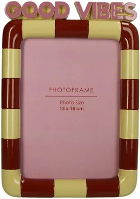 Kersten fotolijst polystone good vibes 16x2.5x23cm multi