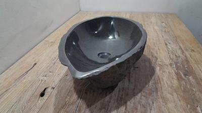Riviersteen waskom RXL250338, 66x37x15 cm