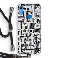 Moroccan Print: Huawei Y6s Transparant Hoesje met koord