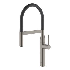 Grohe Essence New keukenkraan met handdouche brushed hard graphite